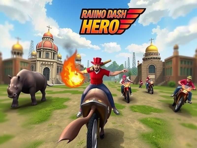 Raipur Rhino Dash Hero Gameplay Screenshot
